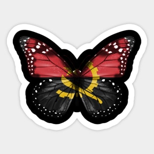 Angolan Flag  Butterfly - Gift for Angolan From Angola Sticker